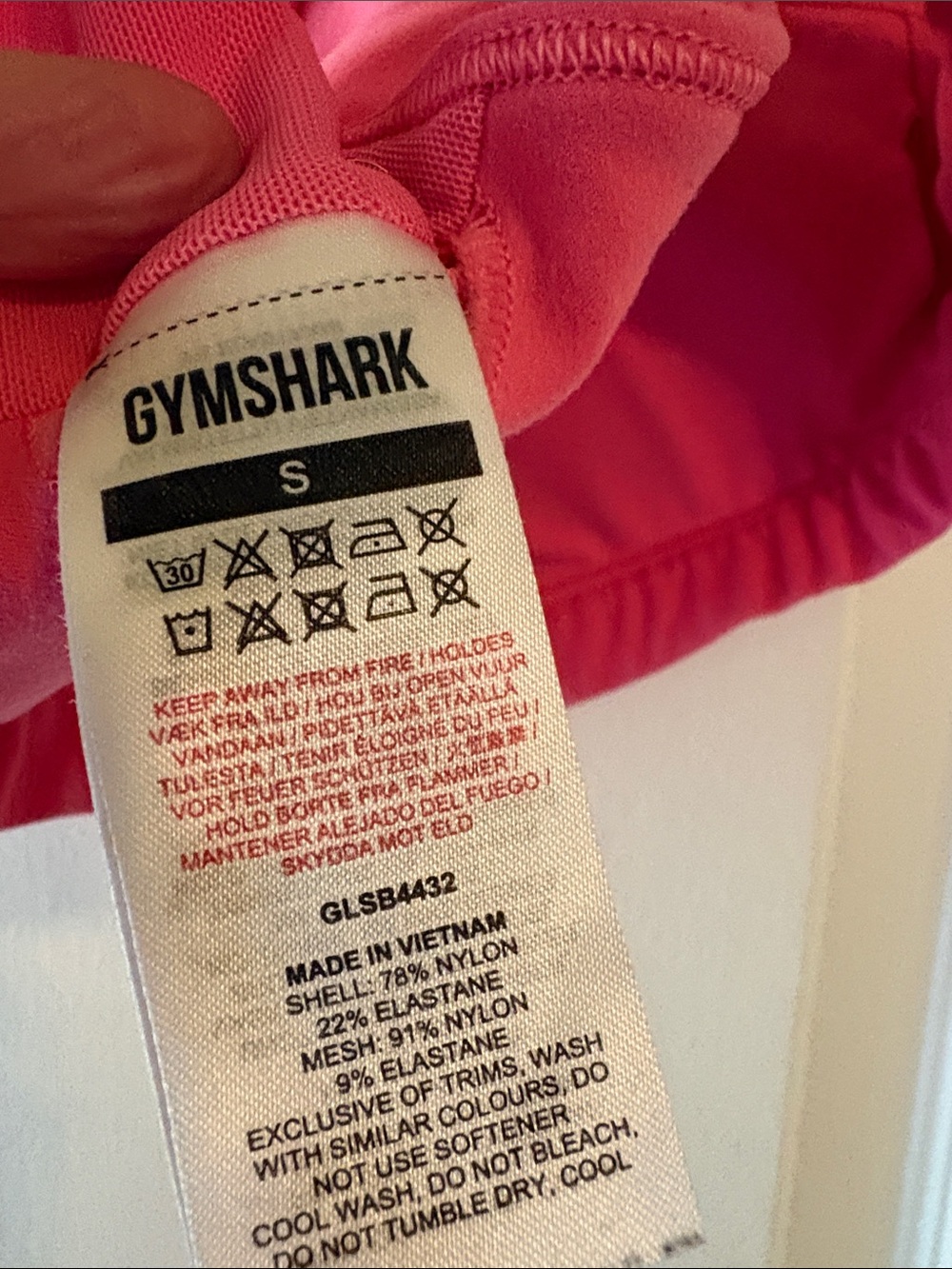 Gymshark Hot Pink Adjustable-Strap Sports Bra - Picture 2 of 2